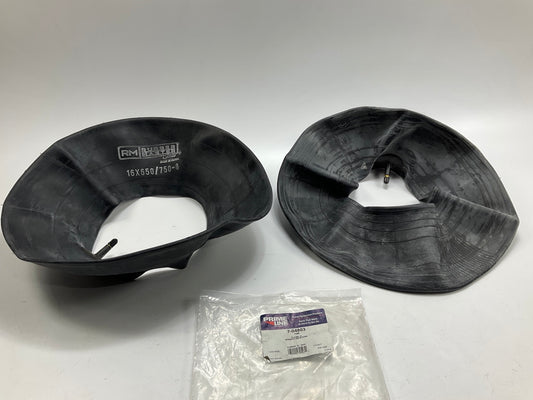 (2) Primeline 7-04803 Tire Inner Tube 16x6.50x8 With TR13 Straight Stem