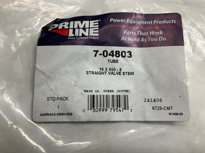 (2) Primeline 7-04803 Tire Inner Tube 16x6.50x8 With TR13 Straight Stem