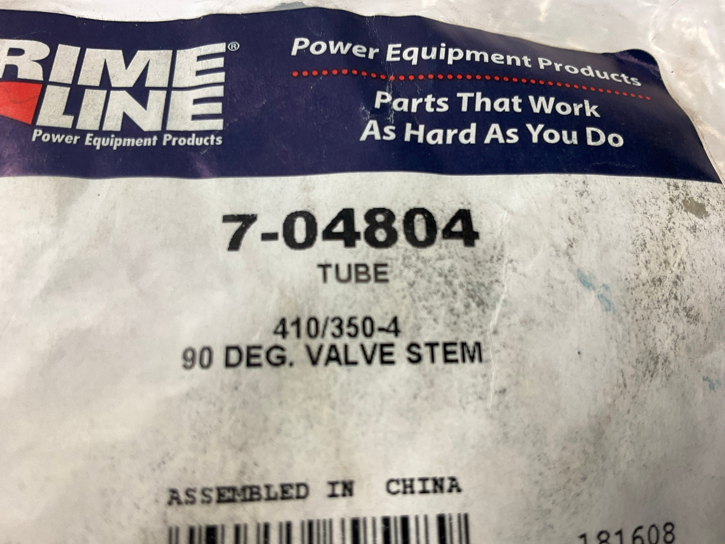 Primeline 7-04804 Tire Inner Tube 4.10/3.50-4 With 90 Degree TR87 L-Stem