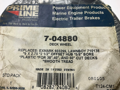 Primeline 7-04880 Mower Deck Wheel Replaces: Exmark 603299 & Lawn-Boy 710138