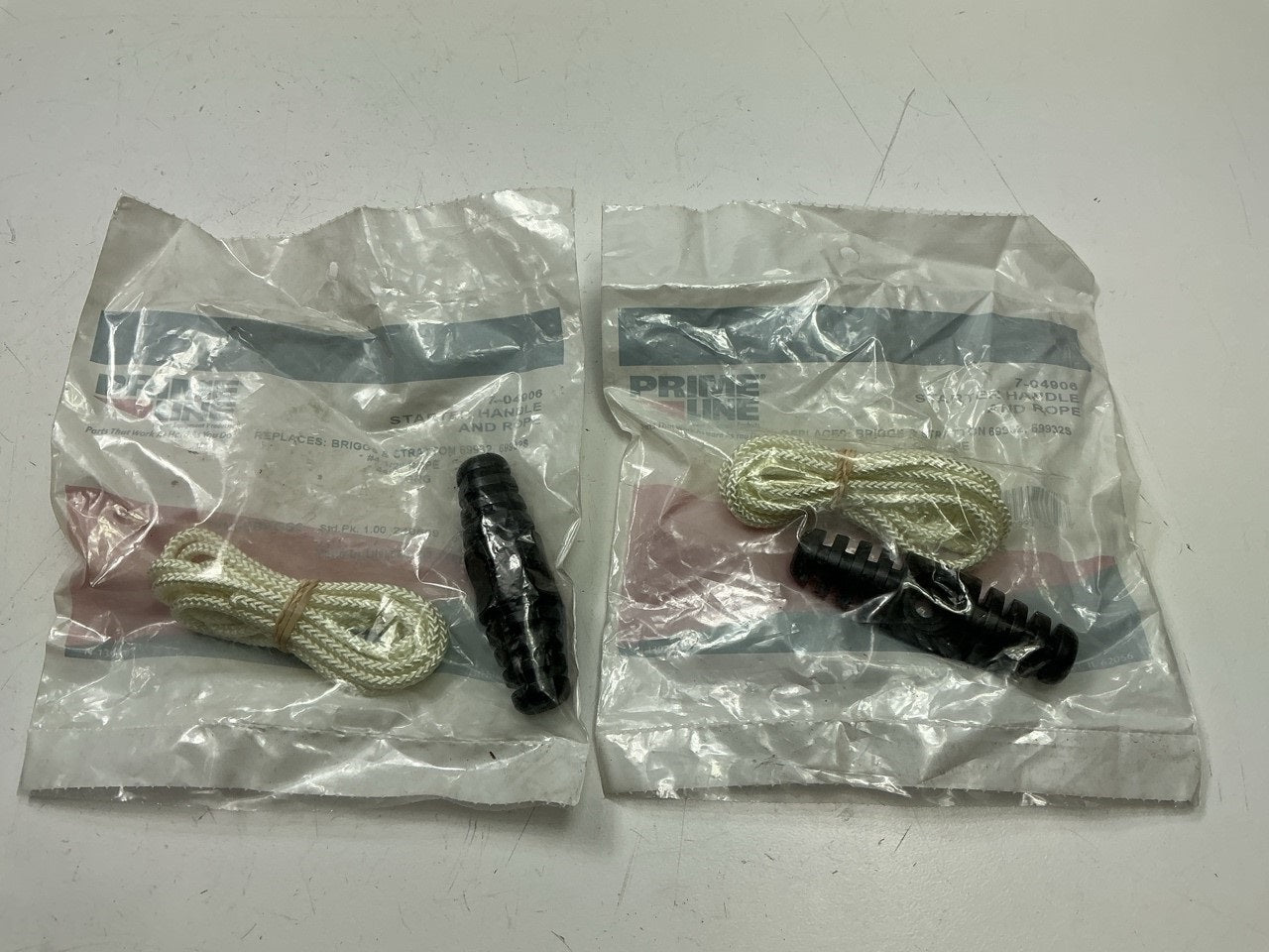 (2) Primeline 7-04906 Starter Handle And Rope Kit Rope #4 1/2'' Length 44''