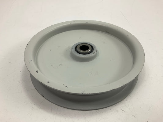 Primeline 7-05210 Flat Idler Pulley W/ Flange, 4-1/2'' OD X 3/8'' ID X 3/4'' Groove