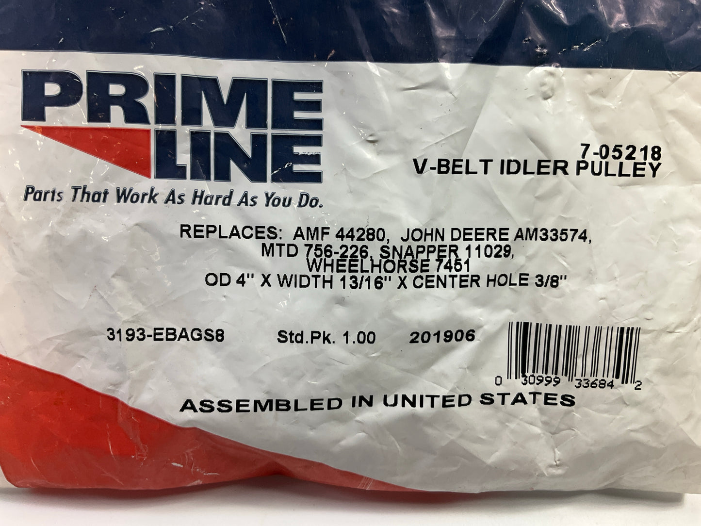 Primeline 7-05218 V-belt Idler Pulley AM33574, 756-226, YS-7563003, PLO786