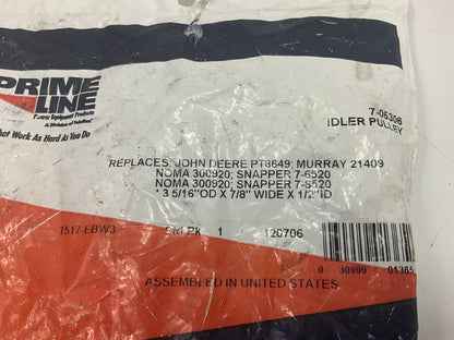 Primeline 7-05306 Flat Idler Pulley With Flanges 38010-2A,  756-0981A, 1-303076