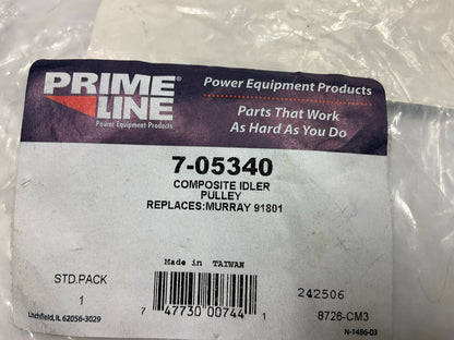 PrimeLine 7-05340 Flat Idler Pulley With Flange, 1/2'' ID, 4-3/4'' OD Murray 91801