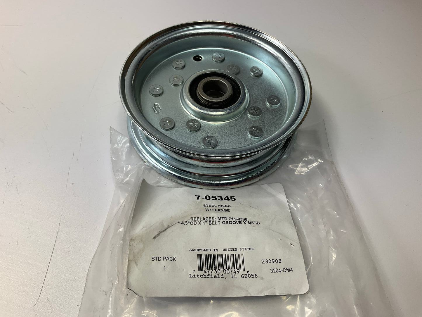 Primeline 7-05345 Flat Idler Pulley 711-0306, 756-0306