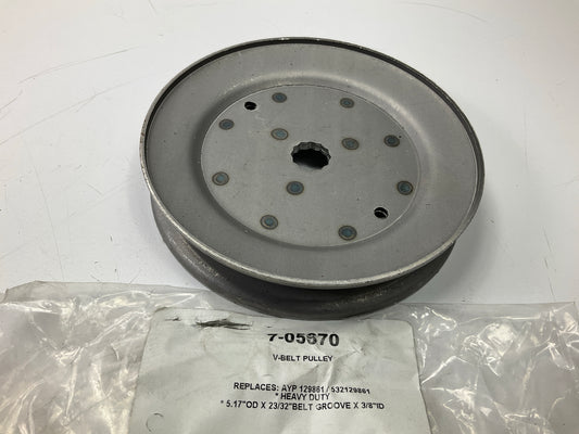 Primeline 7-05670 Drive Pulley 5.17'' OD X 23/32'' Belt Groove X 3/8'' ID