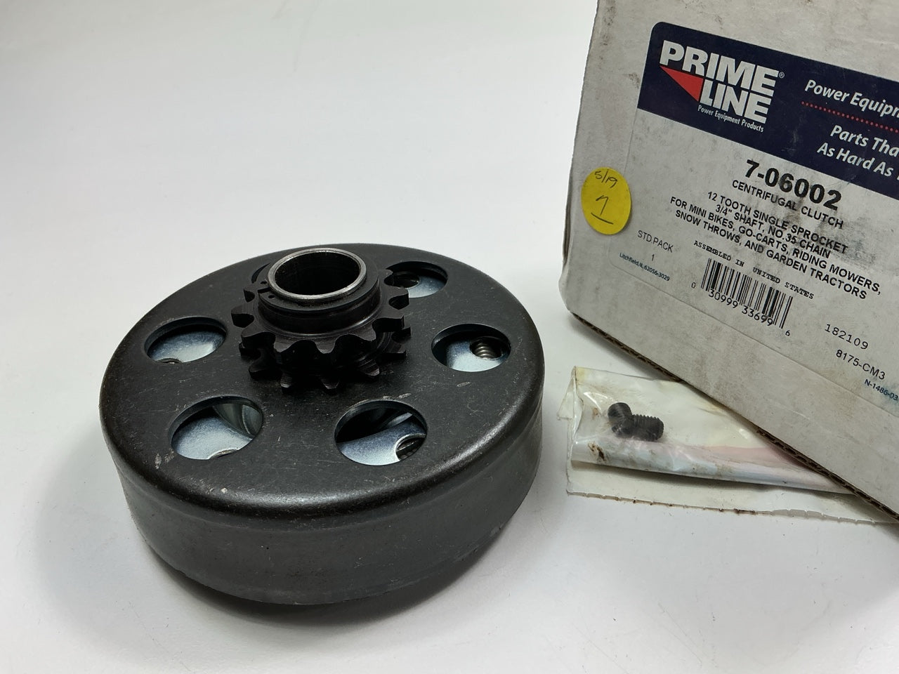 Primeline 7-06002 Centrifugal Clutch No .35 Chain 84-004, 255-125, 209760
