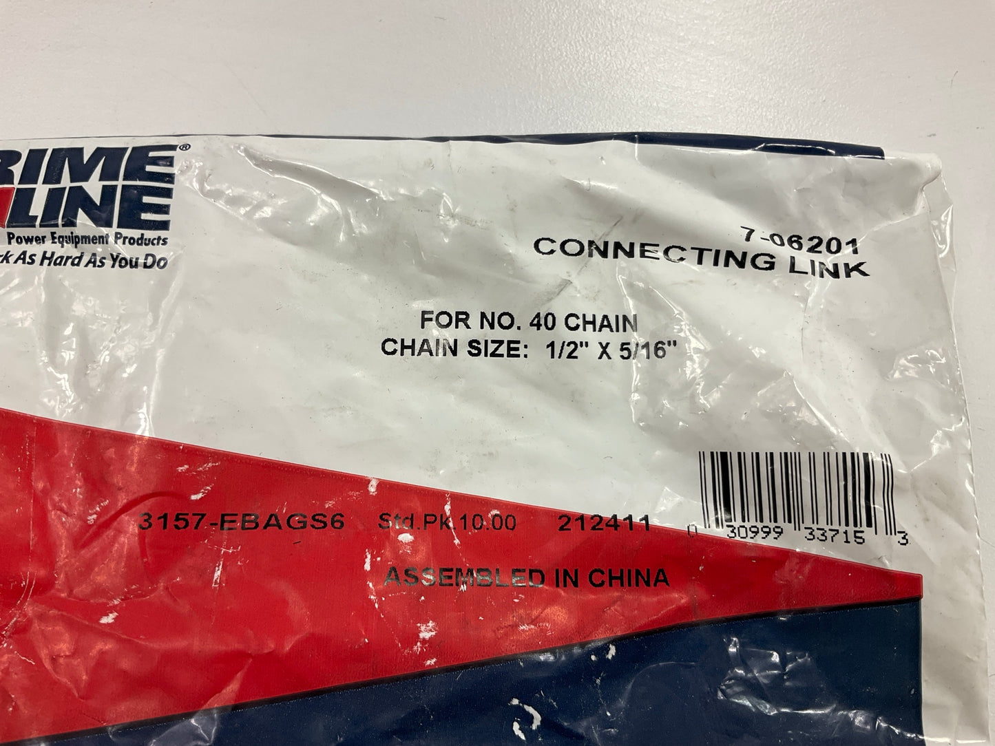 Primeline 7-06201 Heavy-duty Roller Chains Chain Size : 1/2'' X 5/16''
