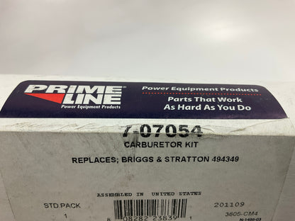 Primeline 7-07054 Carburetor Repair  Kit 494349, 492072, 398158, 490931, 398669