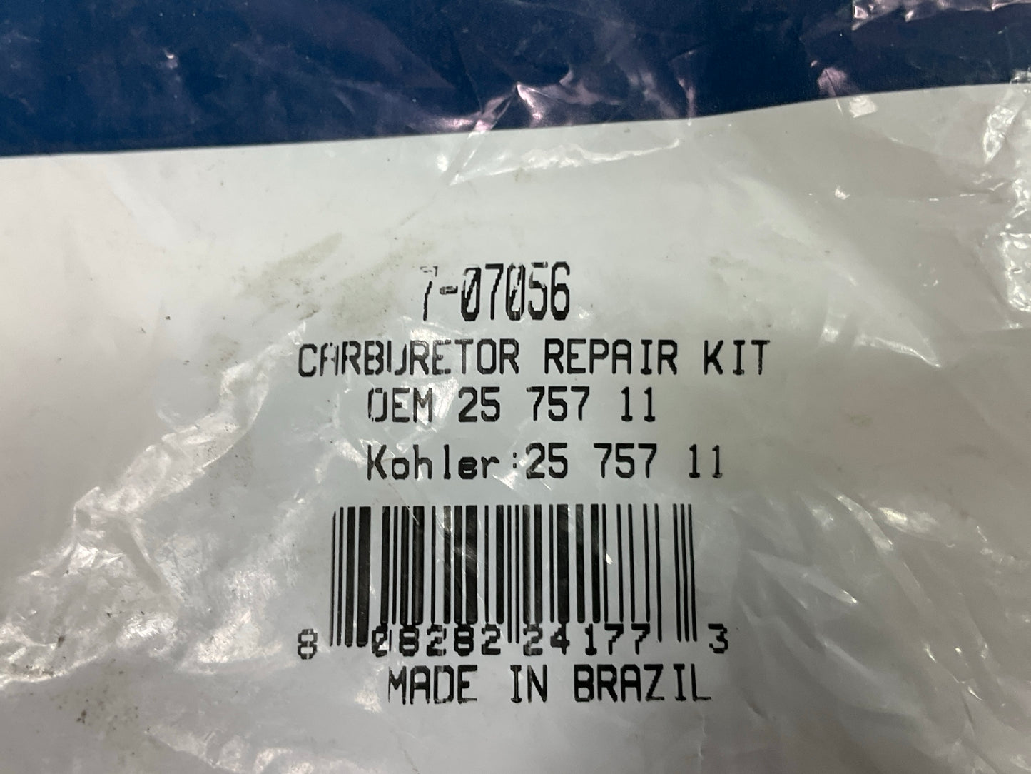 Primeline 7-07056 Carburetor Repair Kit Replaces: Kohler 250757 11