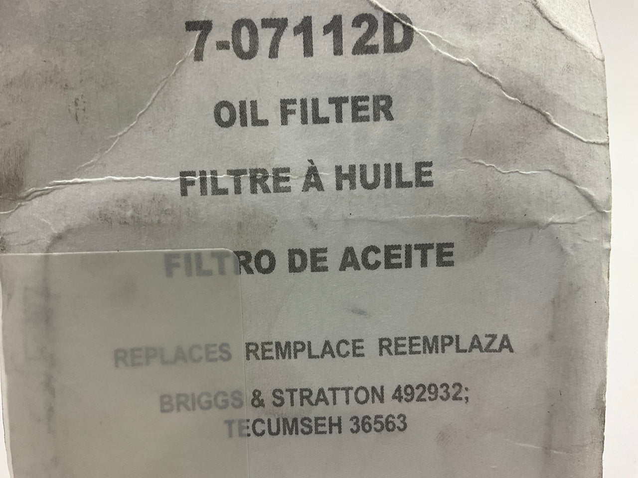 Primeline 7-07112D Oil Filter 57035, PH3656, 492932, 492932S, 492056, 49065-7002