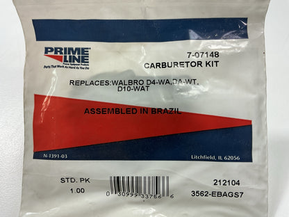 Primeline 7-07148 Gasket And Carburetor Kit D10-WAT, D4-WAT, D1-WAT, D1-WA