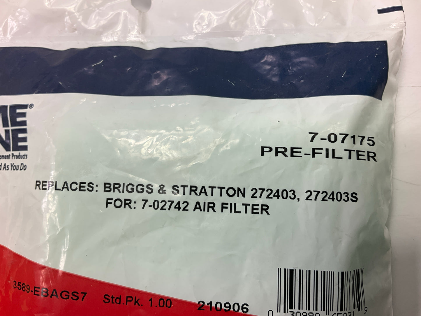 Primeline 7-07175 Air Pre-Filter Wrap For Briggs & Stratton 272403, 272403S