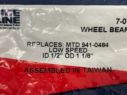 Primeline 7-07475 Flanged Wheel Ball Bearing LOW SPEED ID 1/2''  OD 1 -1/8''
