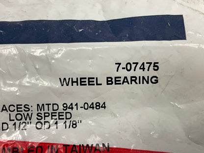 Primeline 7-07475 Flanged Wheel Ball Bearing LOW SPEED ID 1/2''  OD 1 -1/8''