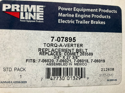 (3) Primeline 7-07895 Torque Converter Drive Belt