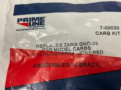 Primeline 7-08030 Carburetor Rebuild Kit For Zama Model C1Q