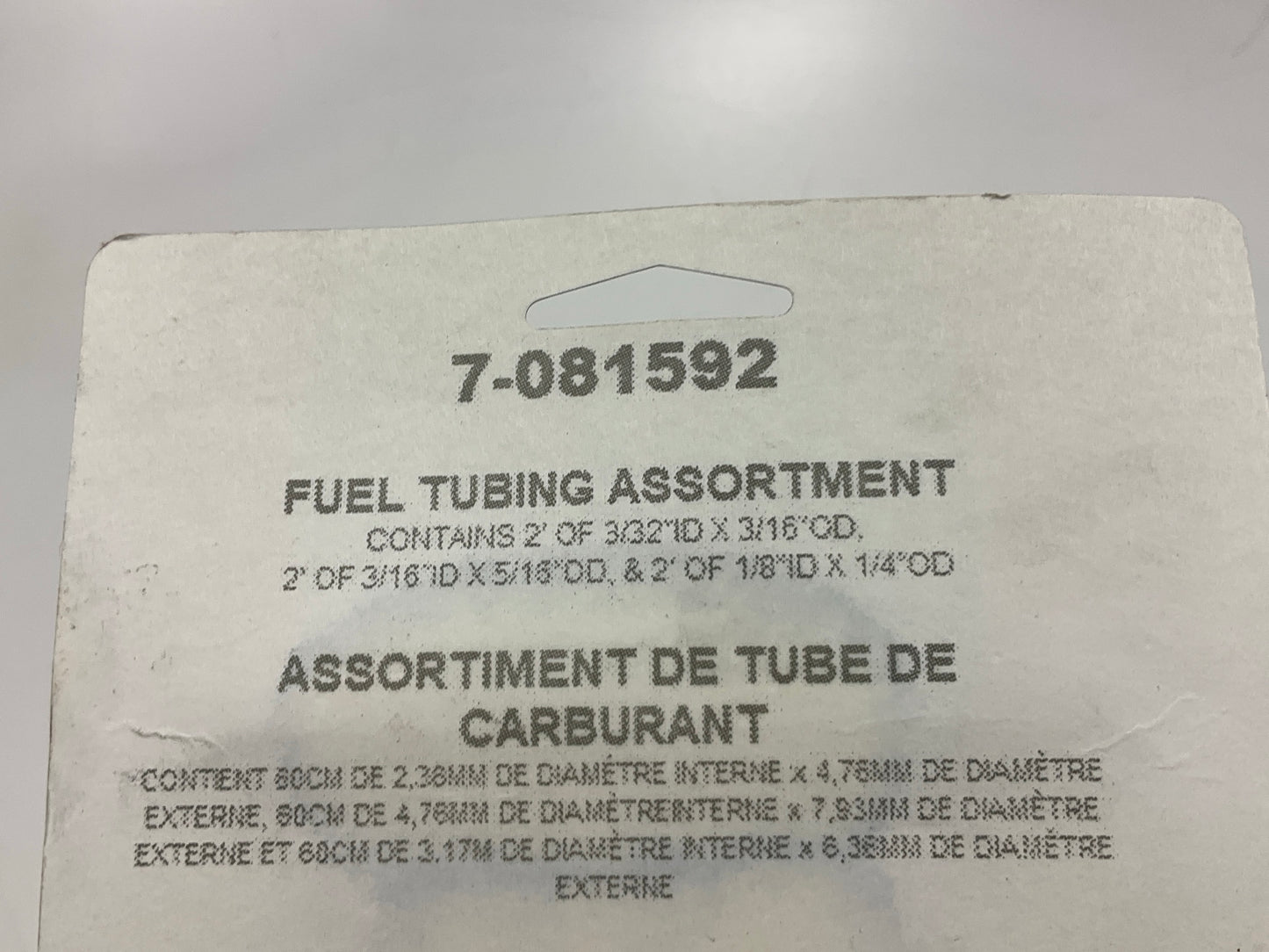 (5) Fuel Line Kit: 2 Feet Of: 3/32'' ID X 3/16'' OD, 3/16'' ID X 5/16, 1/8''x1/4'' OD