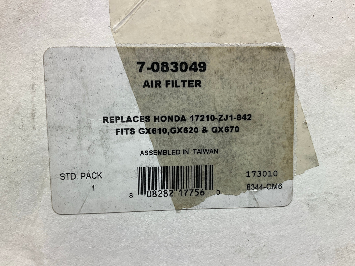 Primeline 7-083049 Air Filter 17218-ZJ1-840, 17218ZJ1840, 785600