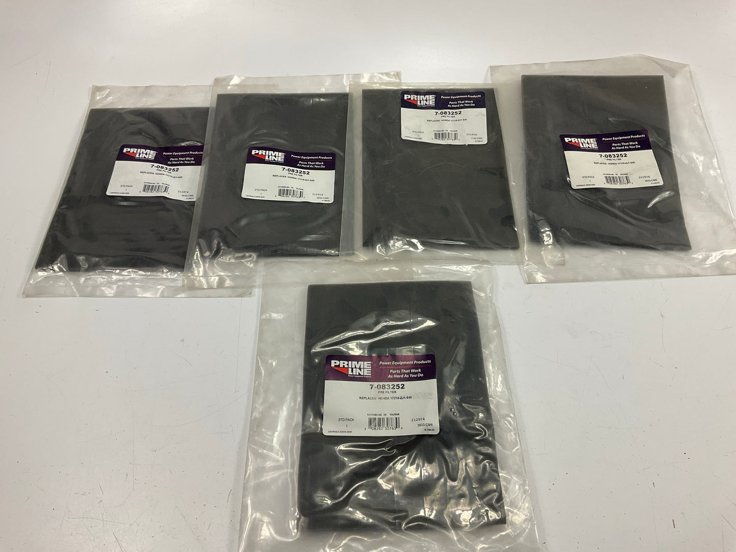 (5) Primeline 7-083252 Pre-Filter Use With Air Filter 7-083049