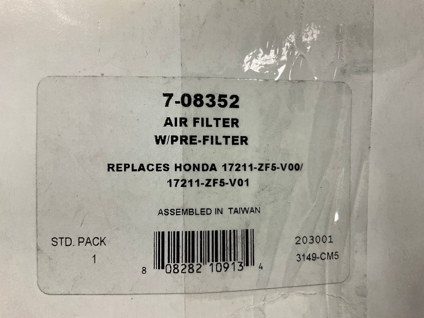 Primeline 7-08352 Oval Paper Air Filter And Pre Filter B1AF257, 261-0795