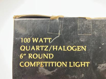 Pro Comp 9004 6'' Round Competition Halogen 100 Watt Driving Light, Black