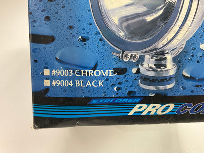 Pro Comp 9004 6'' Round Competition Halogen 100 Watt Driving Light, Black