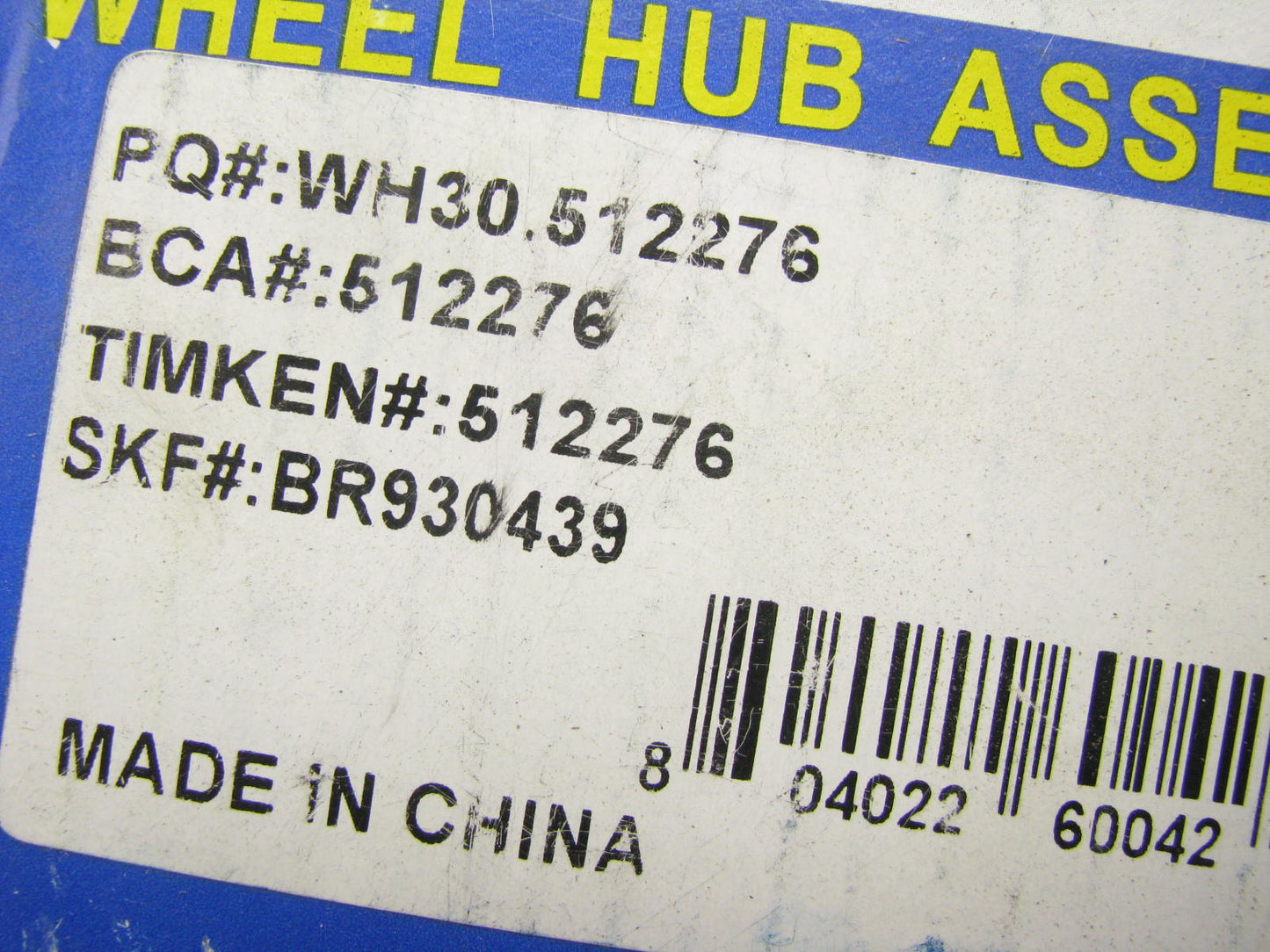 Pro Quality WH30-512276 Rear Wheel Bearing For 2002-2007 Mitsubishi Lancer