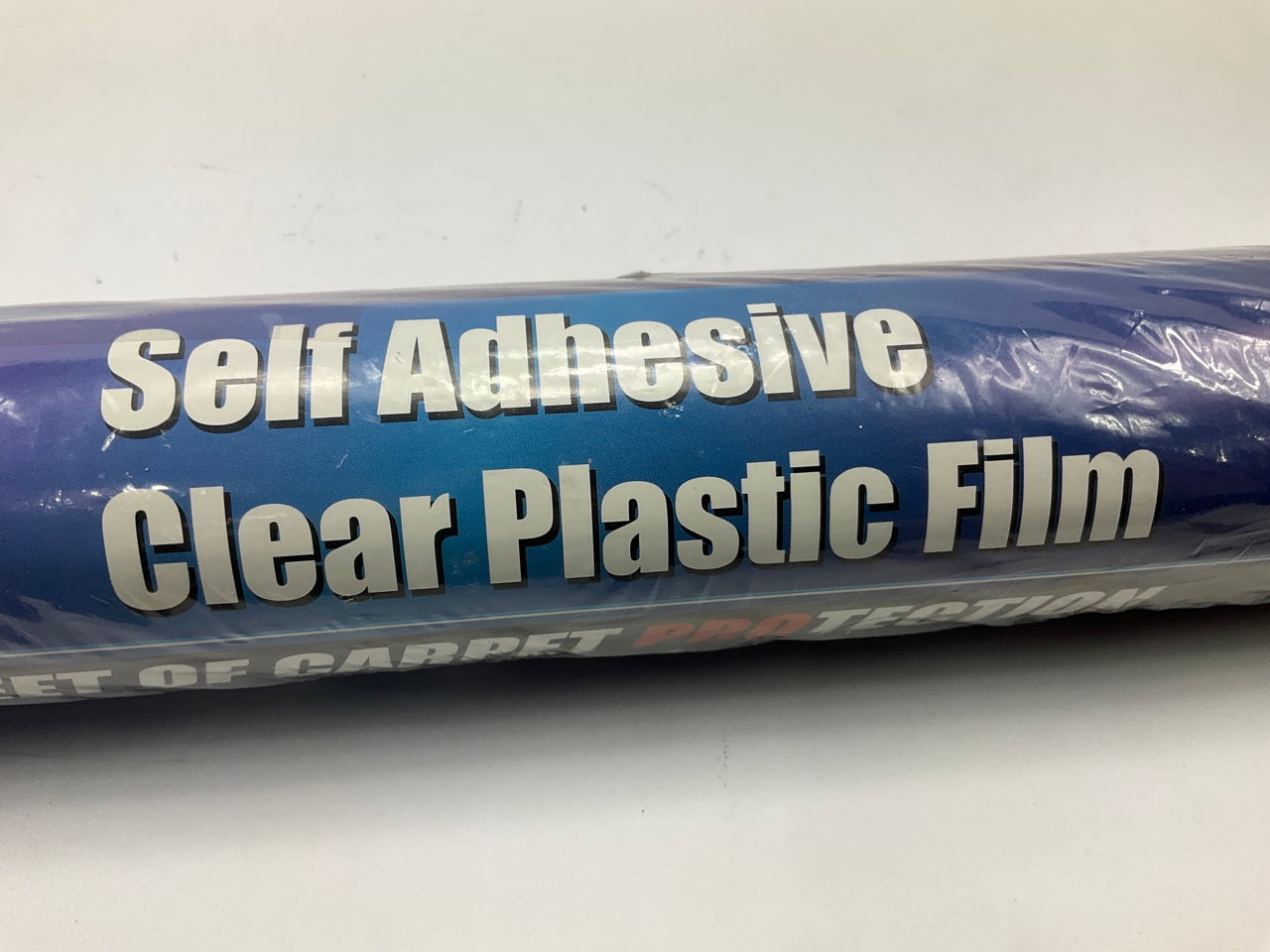 24'' X 50 Feet Temporary Carpet Mask Protection Roll, Self-Adhesive Clear Plastic