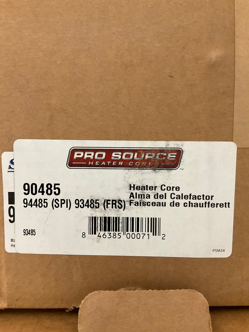 Pro Source 90485 Heater Core