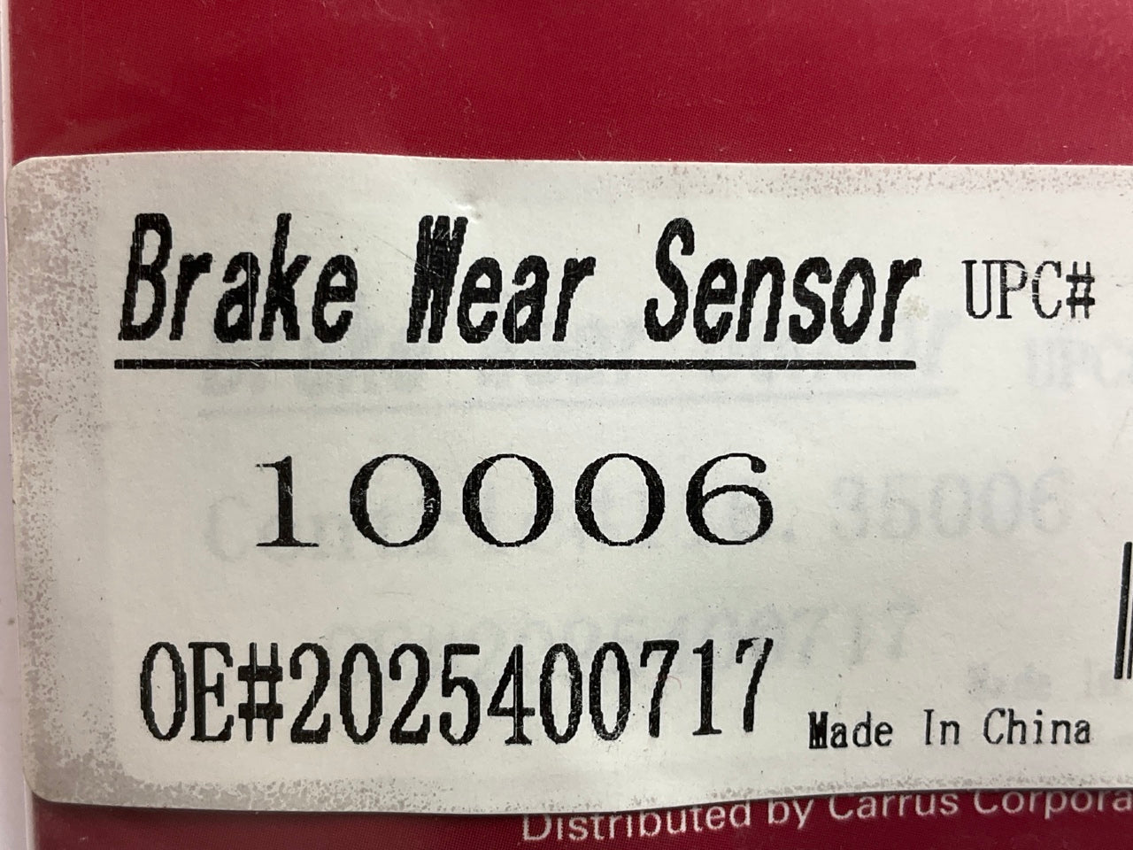 Pro Stop 10006 Brake Pad Wear Sensor