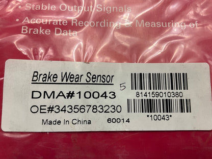 (2) Pro Stop 10043 Brake Pad Wear Sensor For 2007-2010 Mini Cooper
