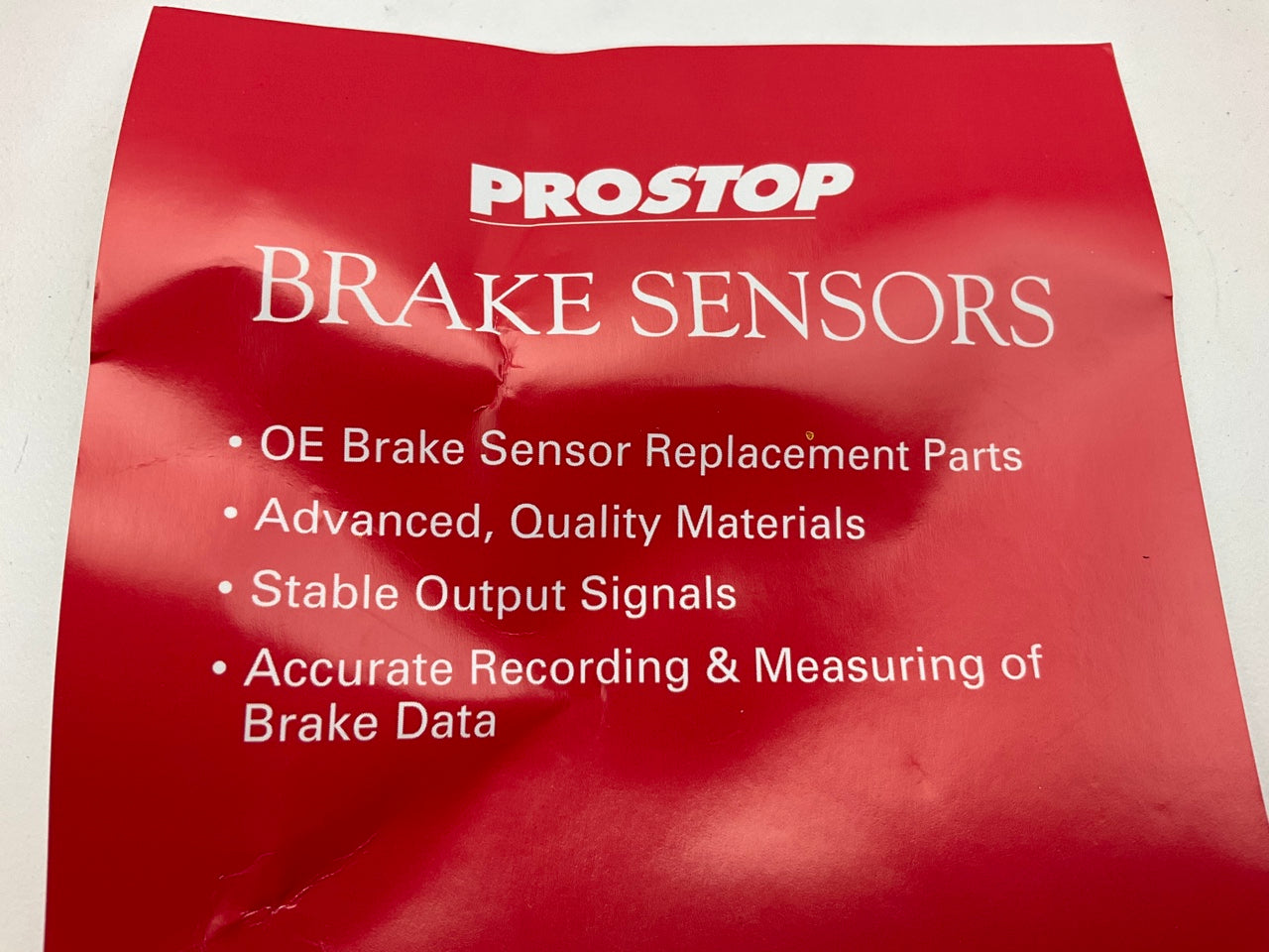 Pro Stop 10060 Front Disc Brake Pad Wear Sensor 00-02 Mercedes E430, 02-04 SLK32