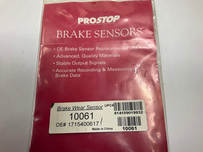 (2) Pro Stop 10061 Brake Pad Wear Sensor