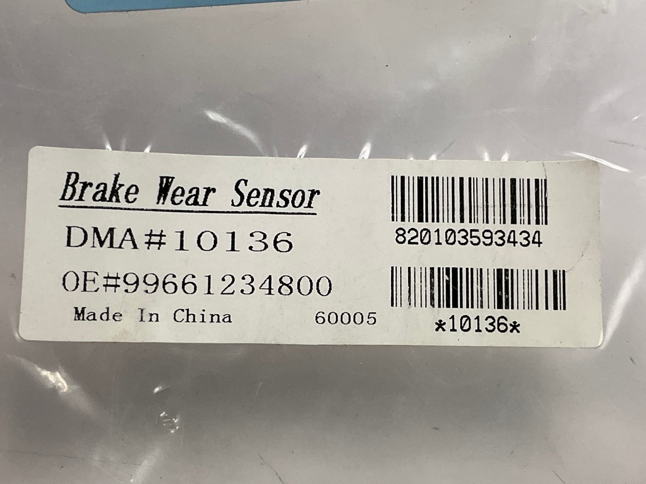Pro Stop 10136 Rear Brake Pad Wear Sensor For 2001-2011 Porsche 911