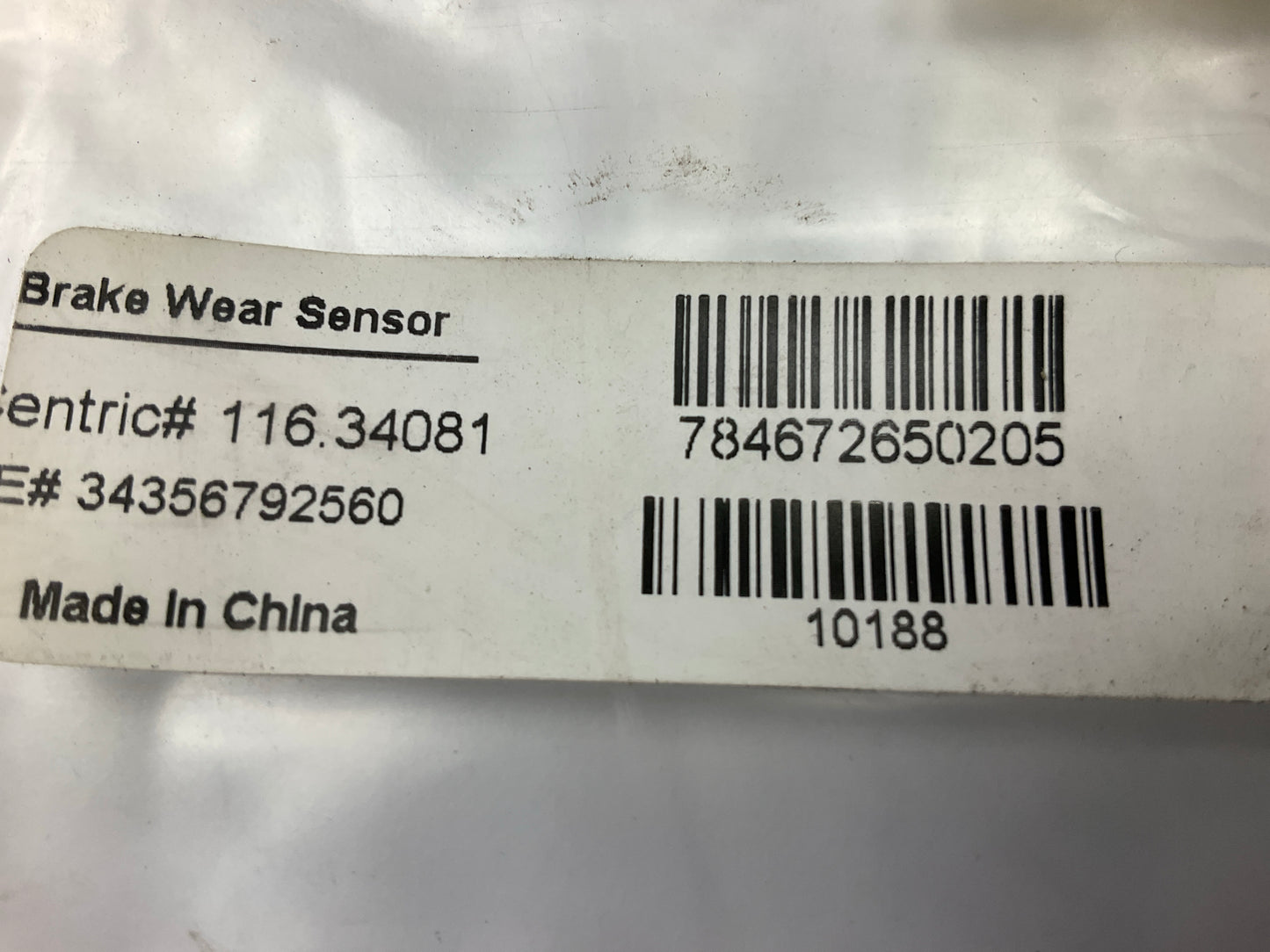 Pro Stop 10188 Front Brake Pad Wear Sensor
