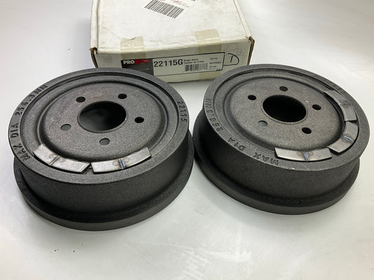 (2) Pro Stop 22115G Rear Brake Drums