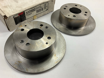 (2) Pro Stop 31200G Rear Brake Rotor