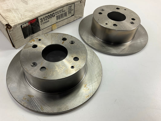 (2) Pro Stop 31200G Rear Brake Rotor