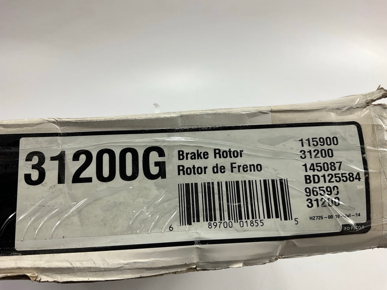 Pro Stop 31200G Rear Brake Rotor