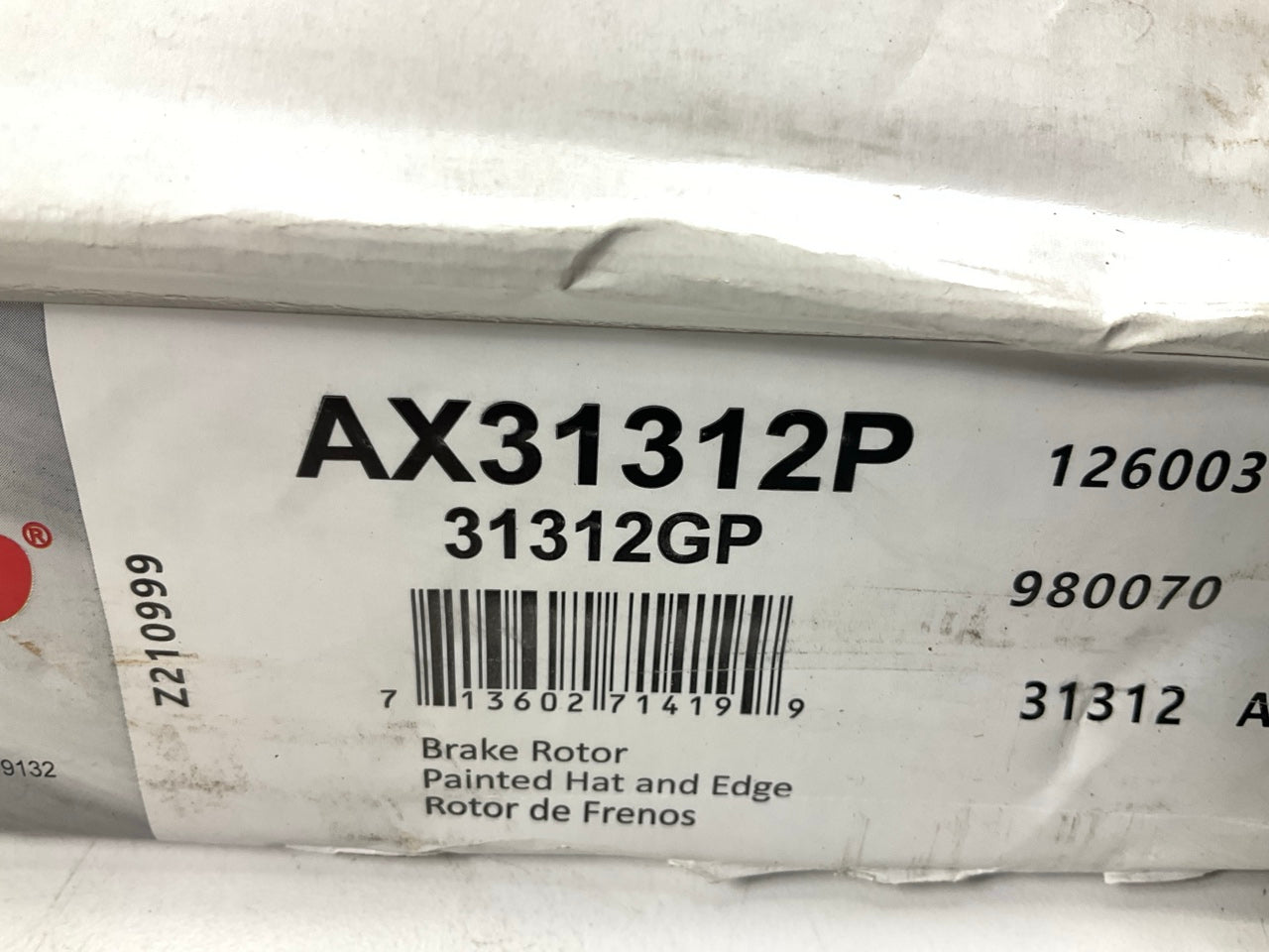 Pro Stop 31312GP Rear Brake Rotor