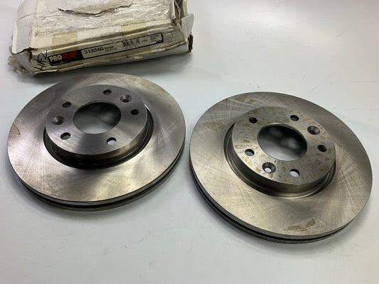 (2) Pro Stop 31334G Front Disc Brake Rotor For 2002-2003 Kia Sedona