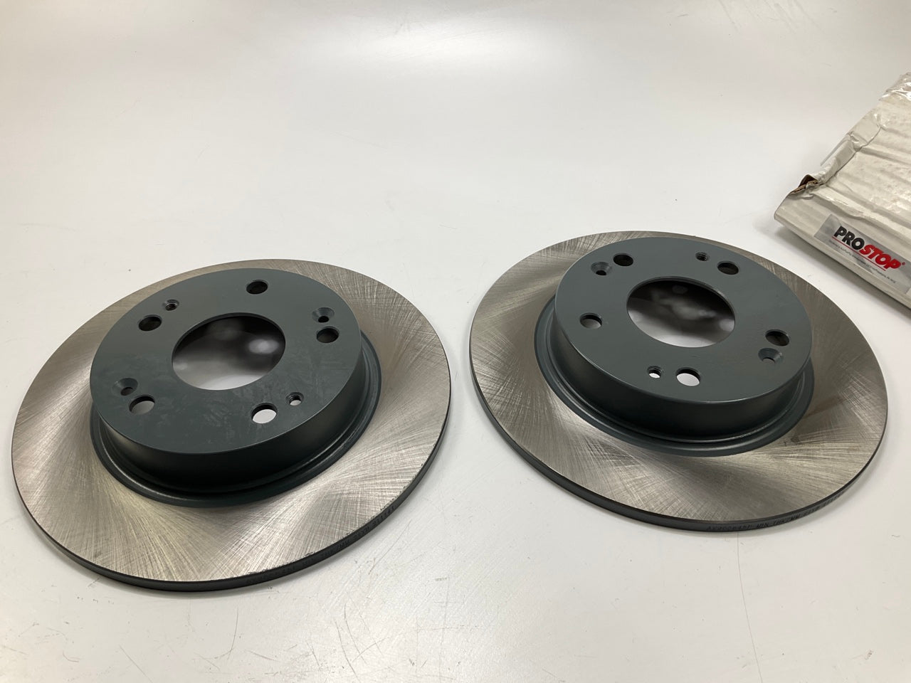 (2) Pro Stop 31420GP Rear Brake Rotor - COATED  For 2009-2015 Honda Civic