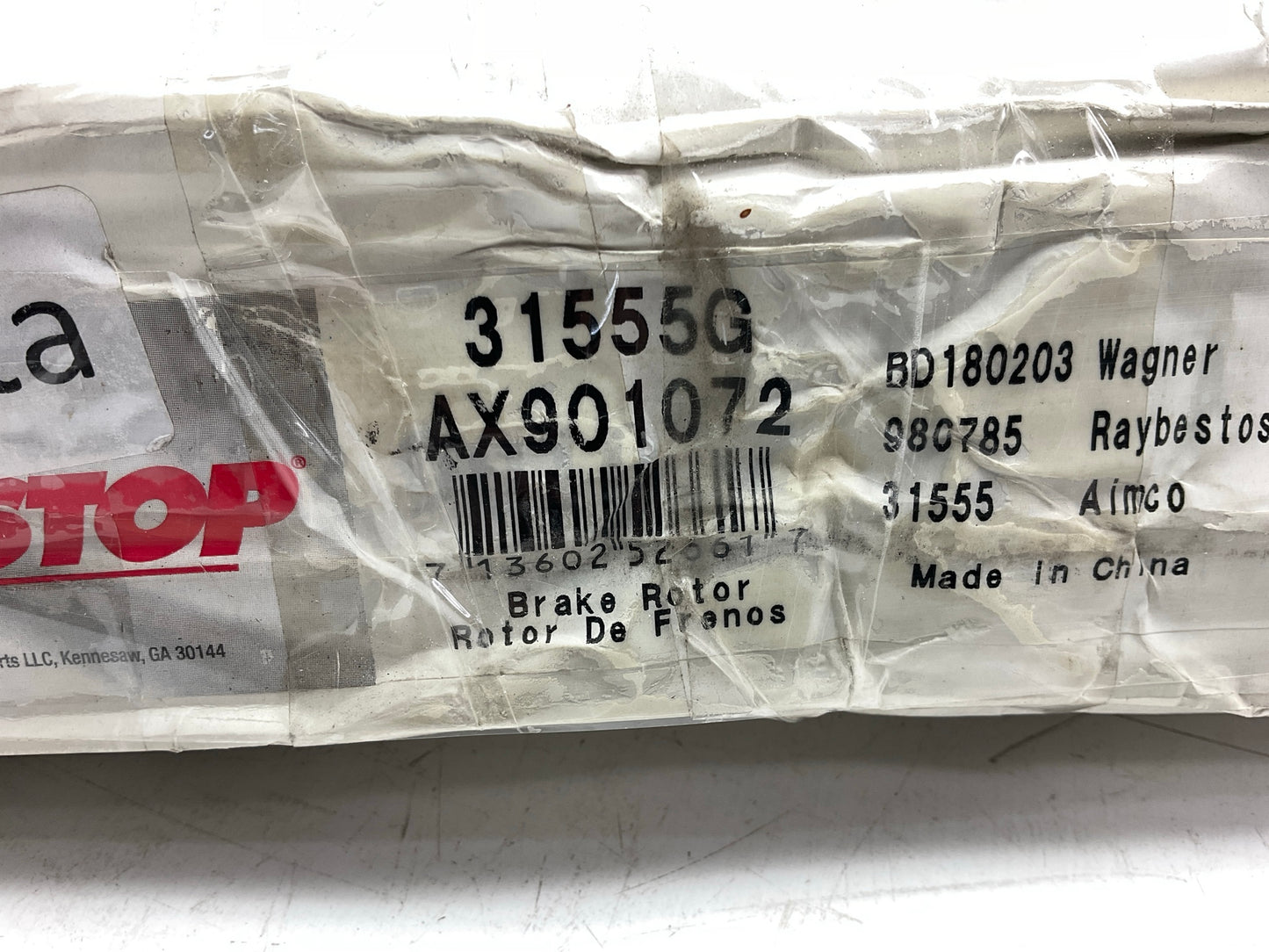 Pro Stop 31555G Rear Disc Brake Rotor