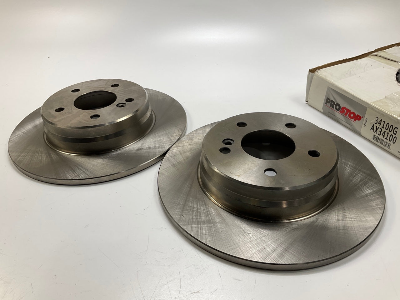 (2) Pro Stop 34100G Rear Brake Rotor