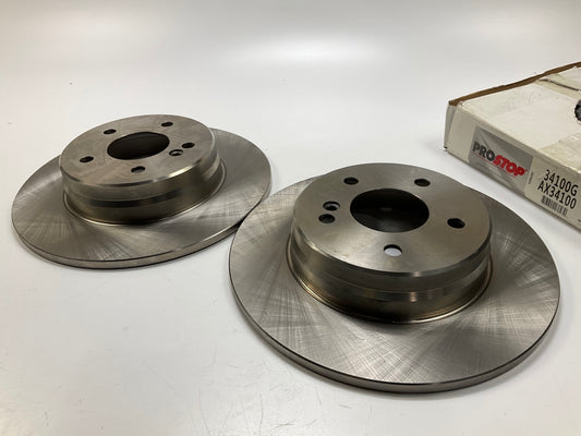 (2) Pro Stop 34100G Rear Brake Rotor