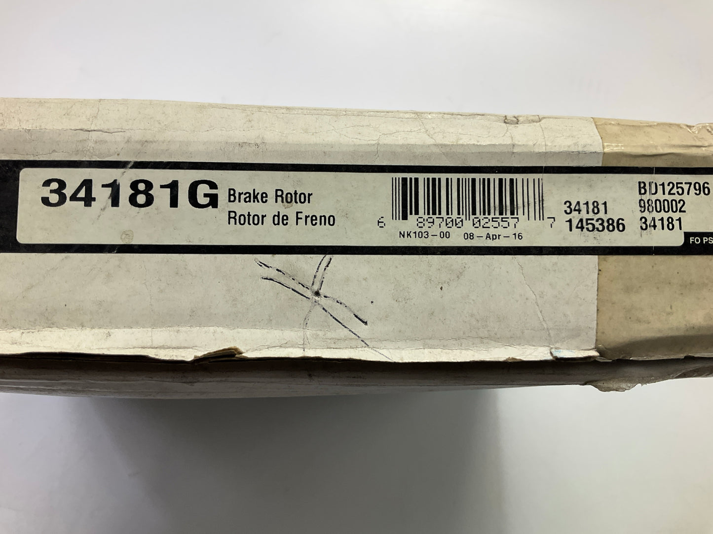 (2) Pro Stop 34181G Rear Disc Brake Rotor For 1998-2001 Audi A6 Quattro