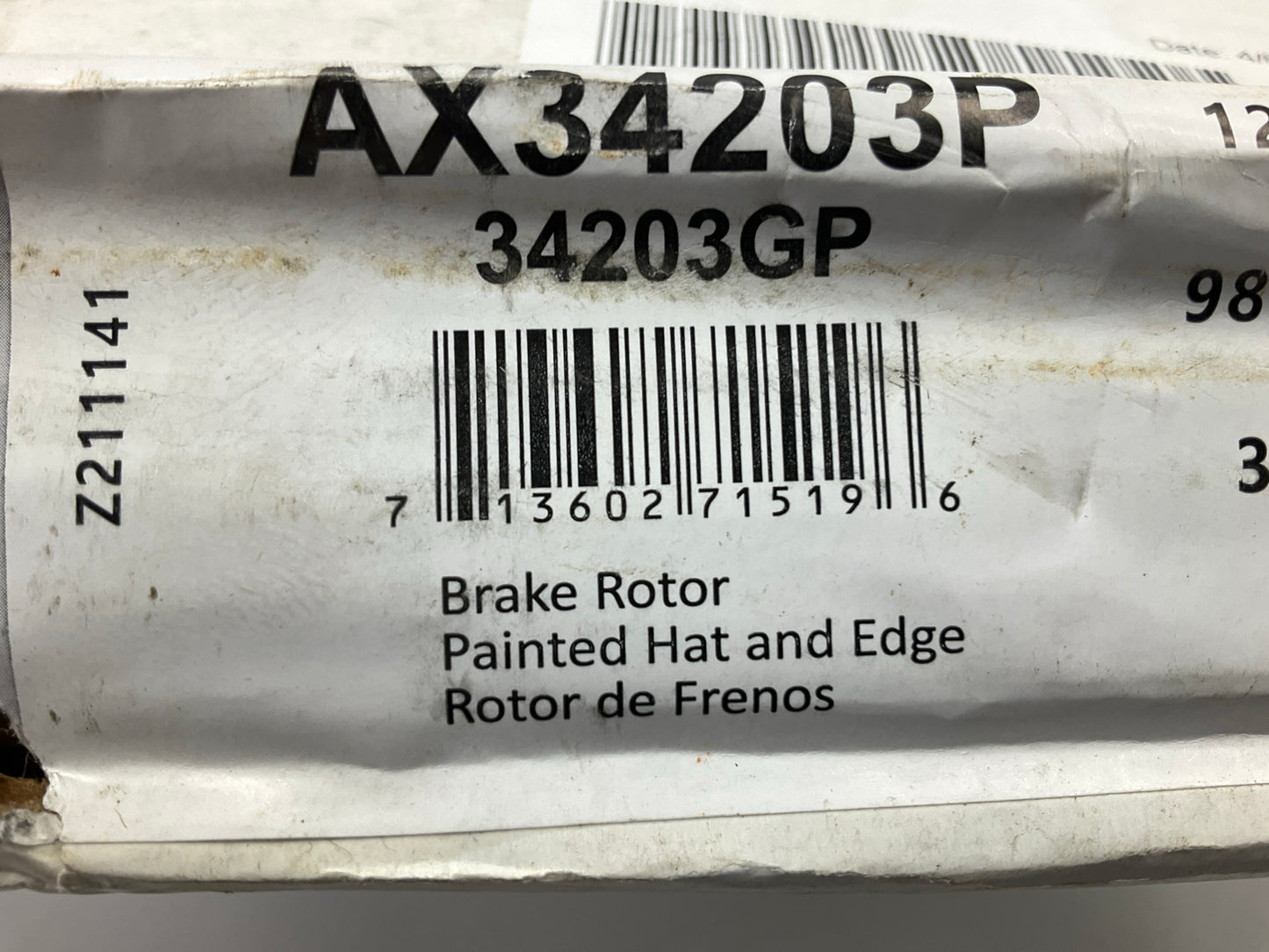 Pro Stop 34203GP Front Brake Rotor