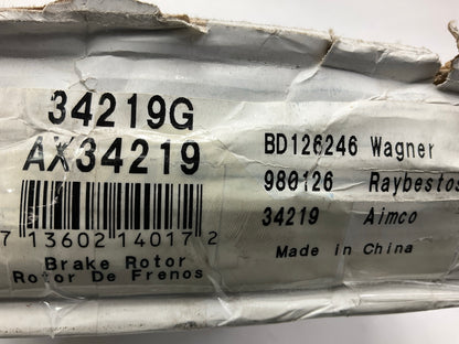 Pro Stop 34219G Rear Disc Brake Rotor
